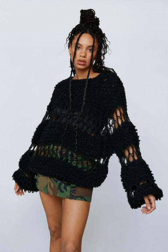 NastyGal Open Panelled Knitted Jumper 3