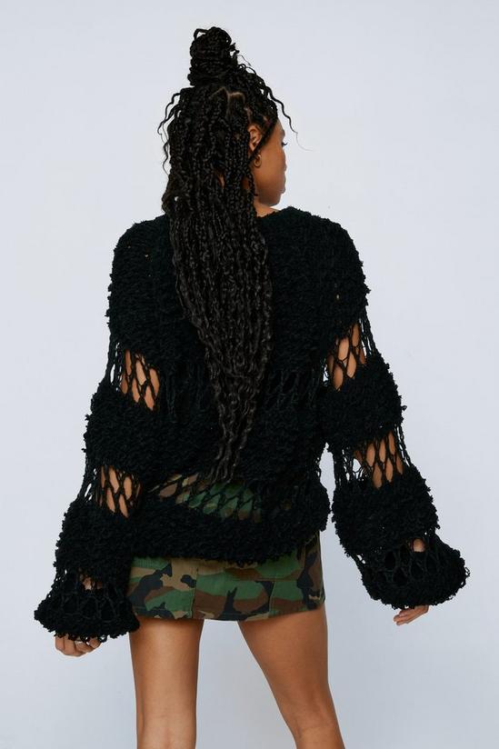 NastyGal Open Panelled Knitted Jumper 4