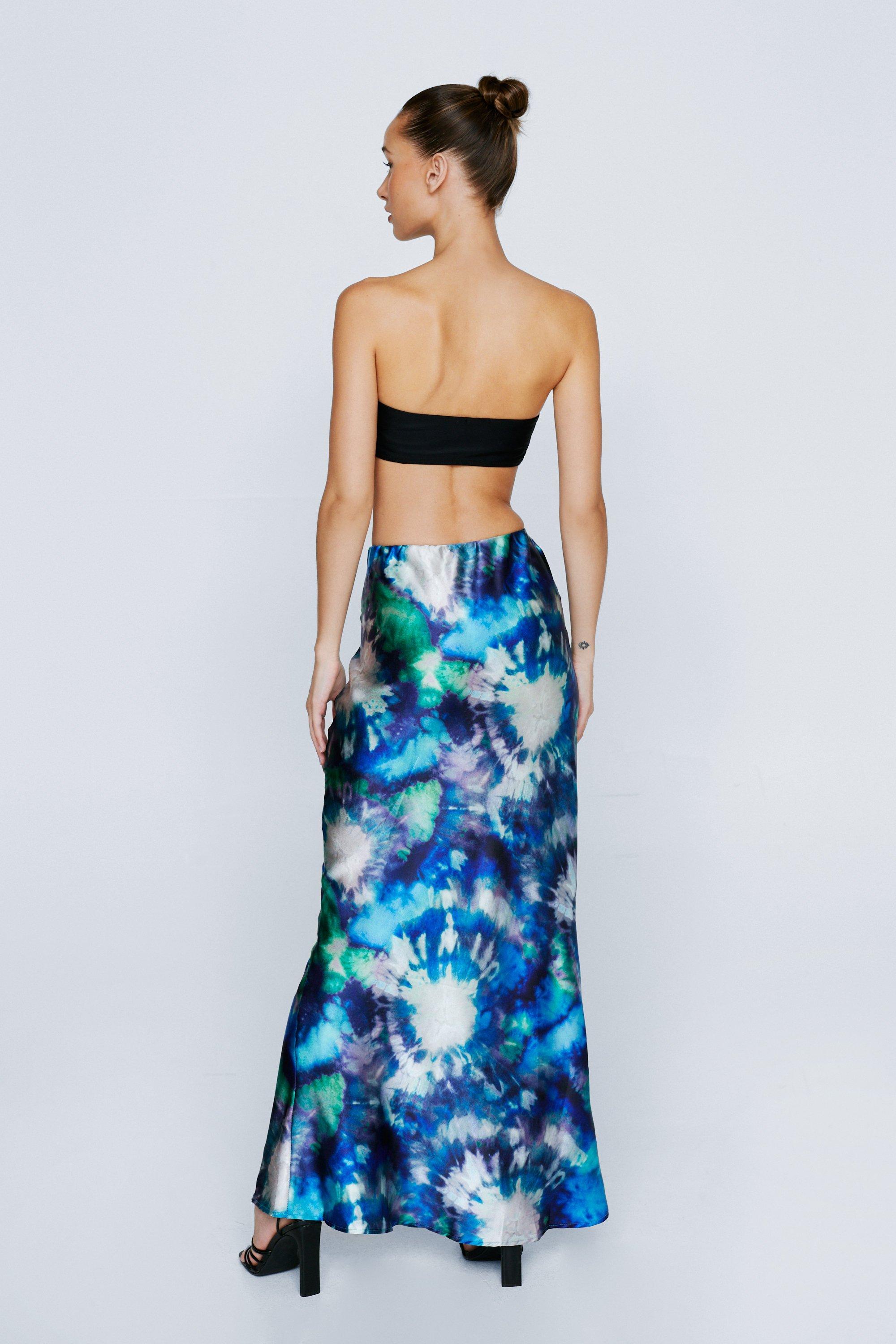 Petite tie on sale dye maxi skirt
