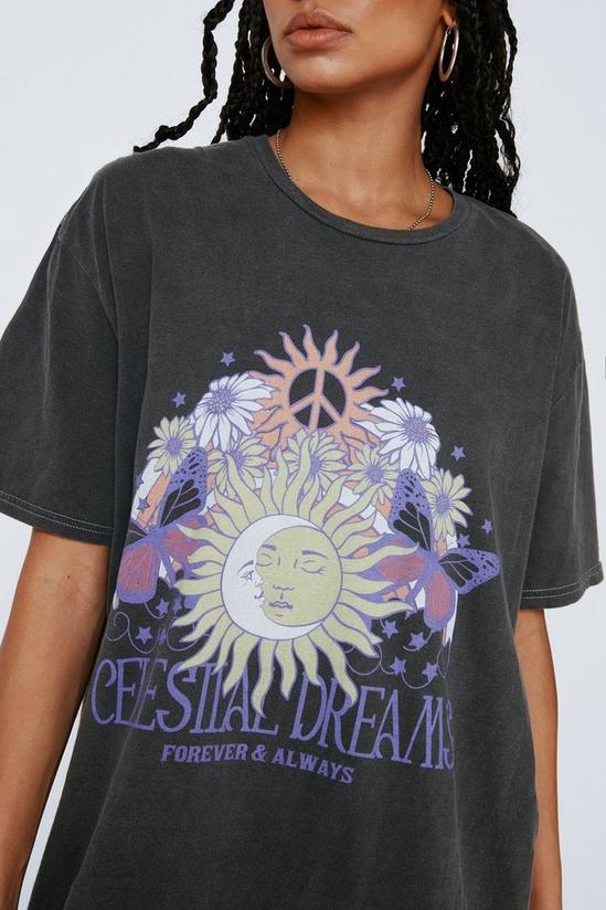 NastyGal Celestial Dreams Graphic Oversized T-shirt 3