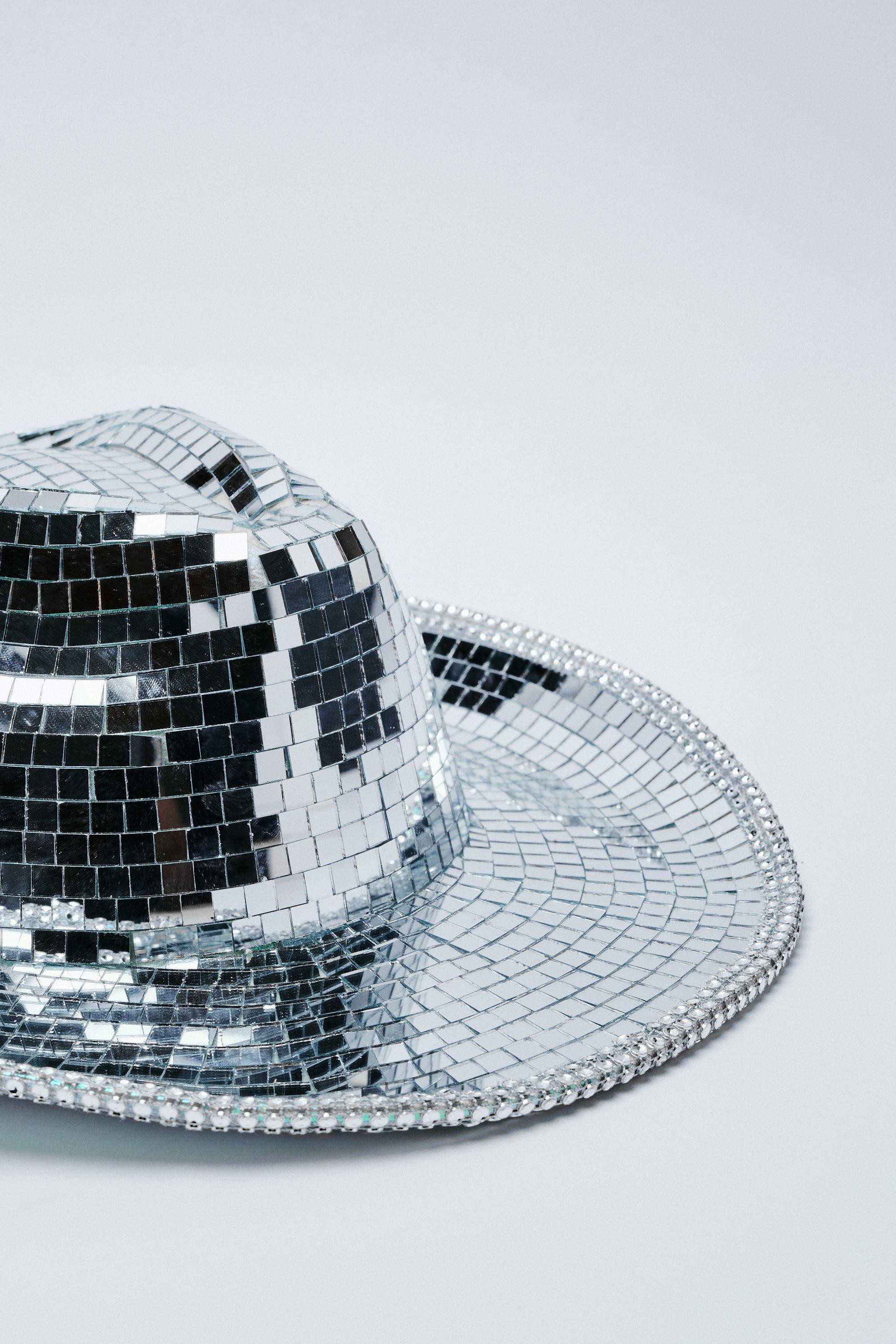 Diamante Trim Wide Brim Cowboy Hat