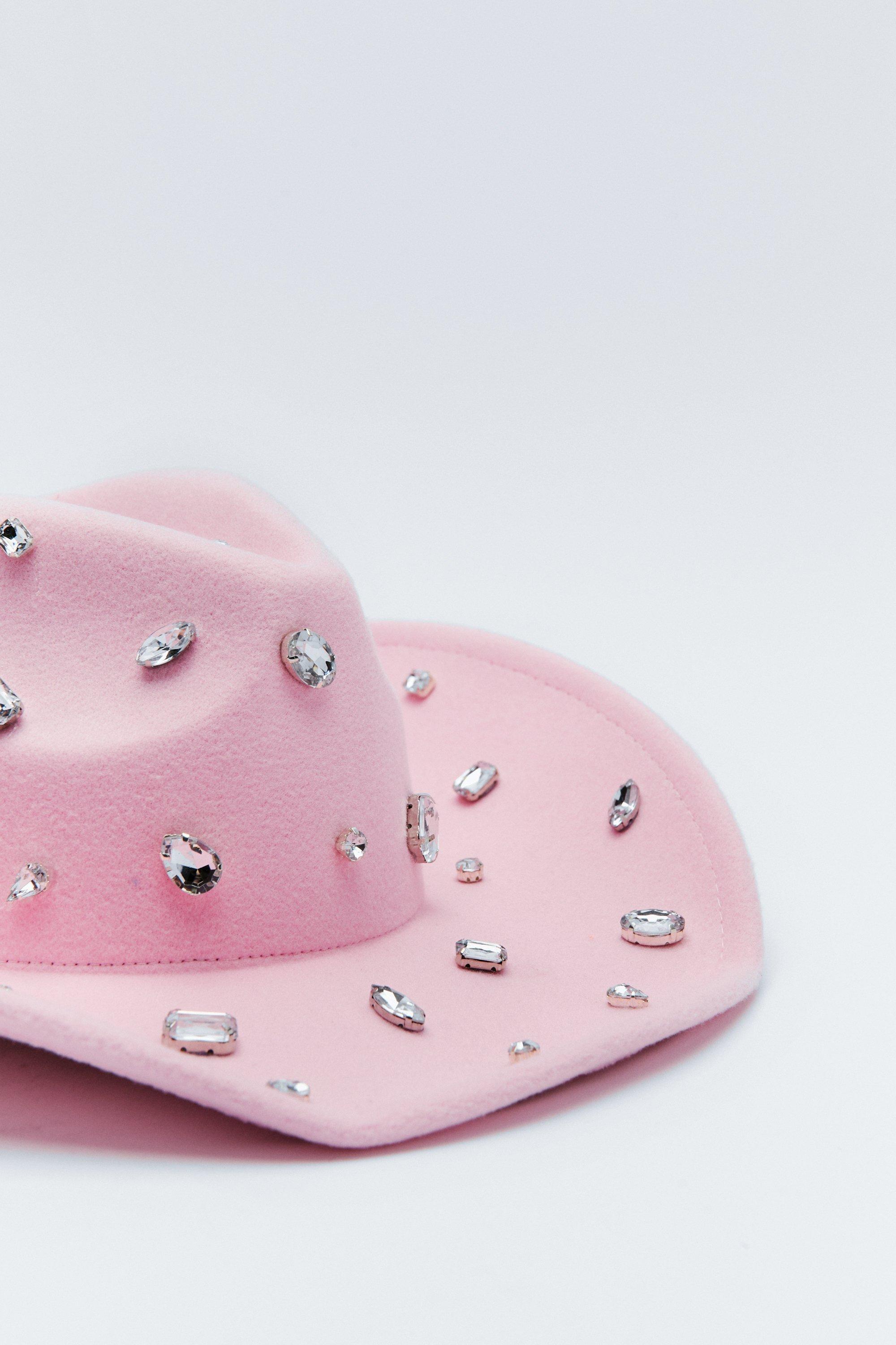 Diamante Embellished Cowboy Hat