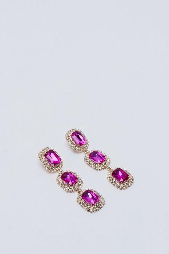 NastyGal Diamante Drop Earrings 3