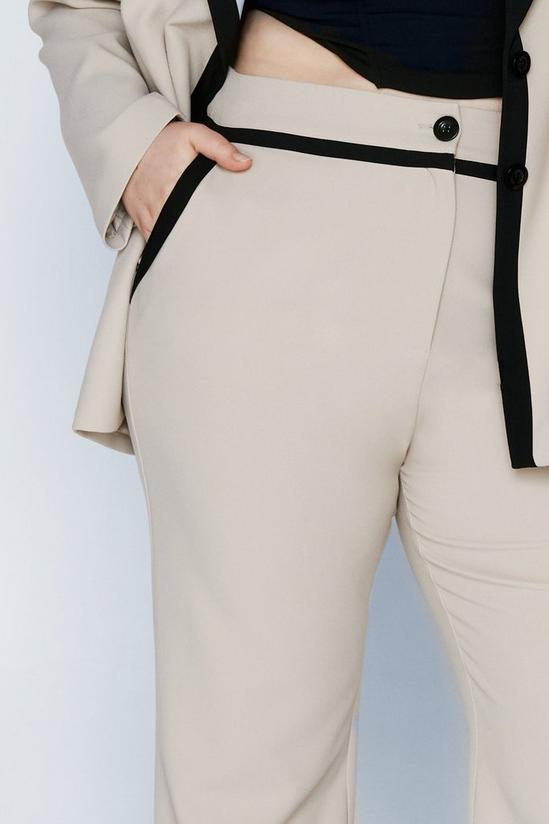 NastyGal Plus Size Tailored Color Block Pants 3