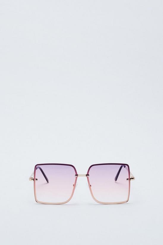 NastyGal Ombre Colored Lens Oversized Sunglasses 3
