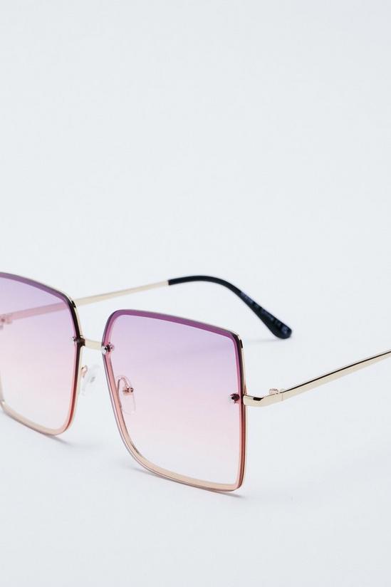 NastyGal Ombre Colored Lens Oversized Sunglasses 4