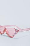 NastyGal Embellished Cateye Colored Lens Sunglasses thumbnail 4