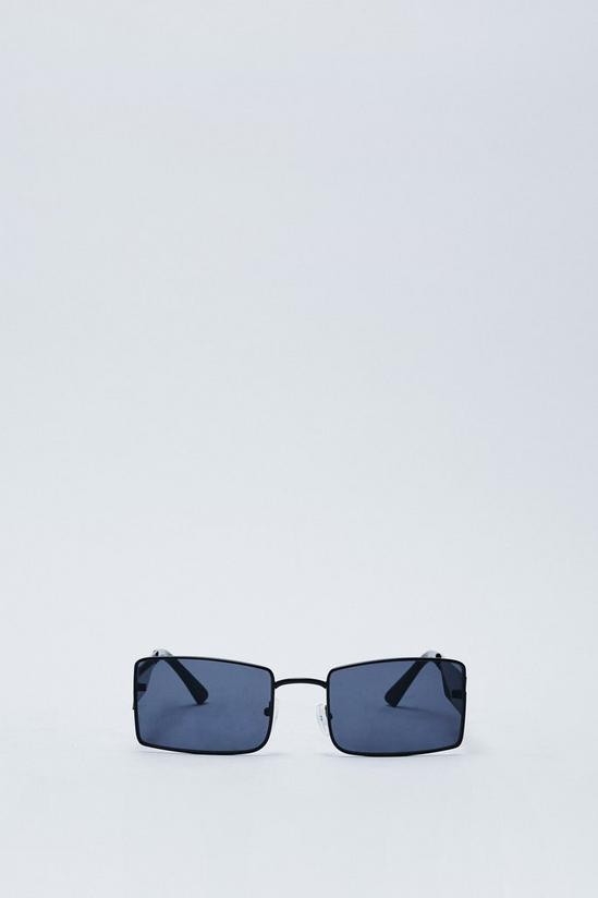 NastyGal Rectangle Thick Frame Sunglasses 3