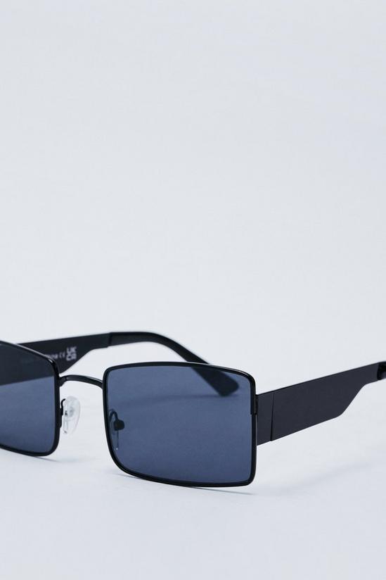 NastyGal Rectangle Thick Frame Sunglasses 4