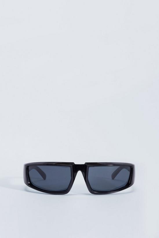NastyGal Wrap Around Structured Sunglasses 2