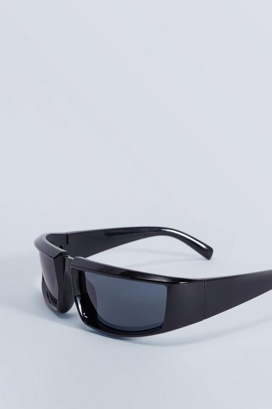 NastyGal Wrap Around Structured Sunglasses 3