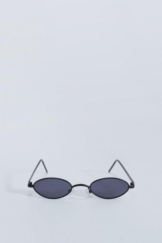 NastyGal Small Oval Retro Sunglasses 3
