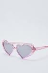 NastyGal Glitter Heart Shape Sunglasses thumbnail 4