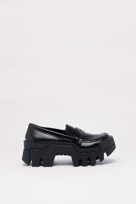 NastyGal Faux Leather Chunky Loafers 3