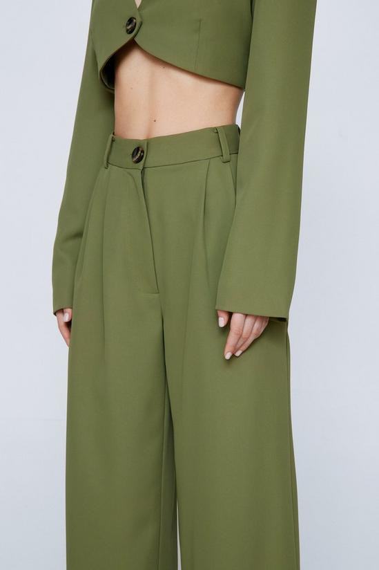 NastyGal Pleated Wide Leg Tailored Trousers 2
