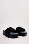 NastyGal Faux Leather Padded Sliders thumbnail 3