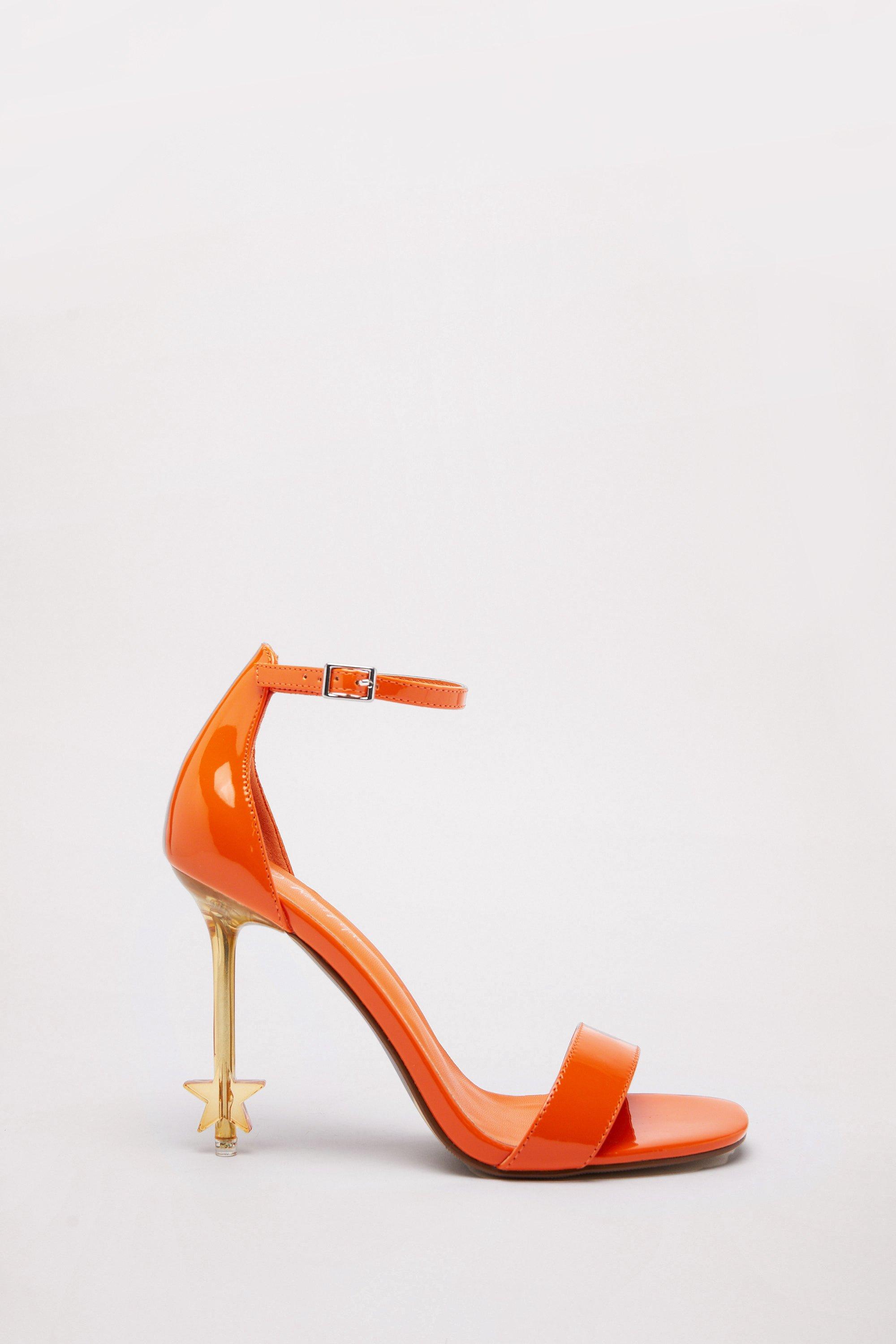 Metallic sales orange heels