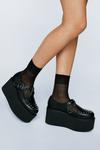 NastyGal Faux Leather Platform Chain & Stud Creeper Shoes thumbnail 2