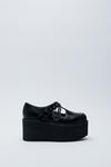 NastyGal Faux Leather Platform Chain & Stud Creeper Shoes thumbnail 3