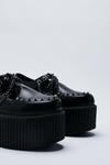 NastyGal Faux Leather Platform Chain & Stud Creeper Shoes thumbnail 4