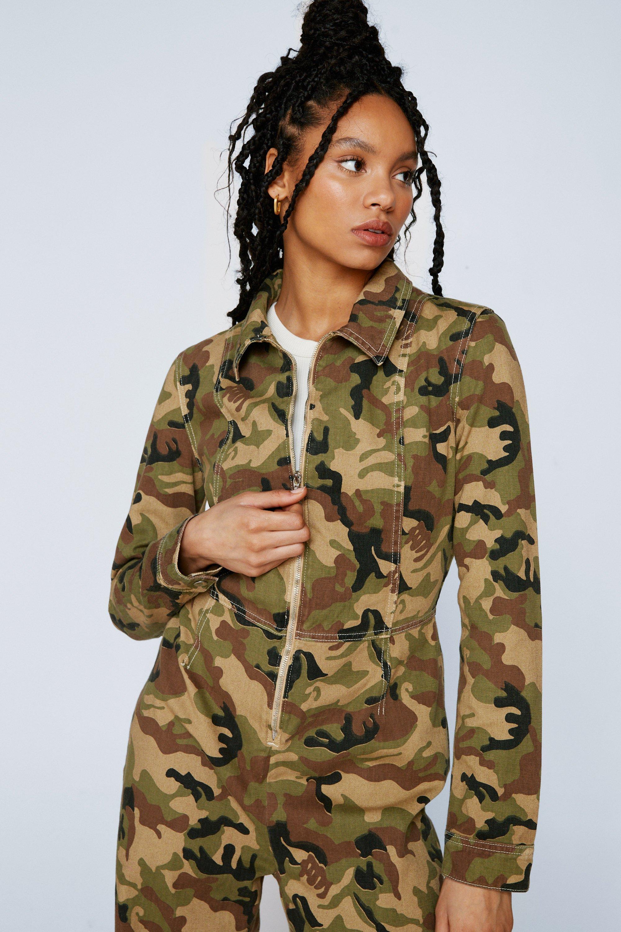 Camo best sale utility jumpsuit