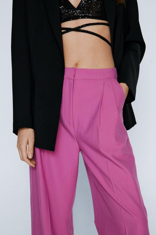NastyGal Marled Tailored Pleat Front Trousers 2