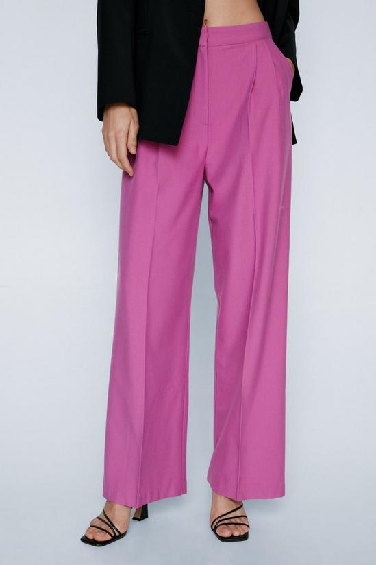 NastyGal Marled Tailored Pleat Front Trousers 3