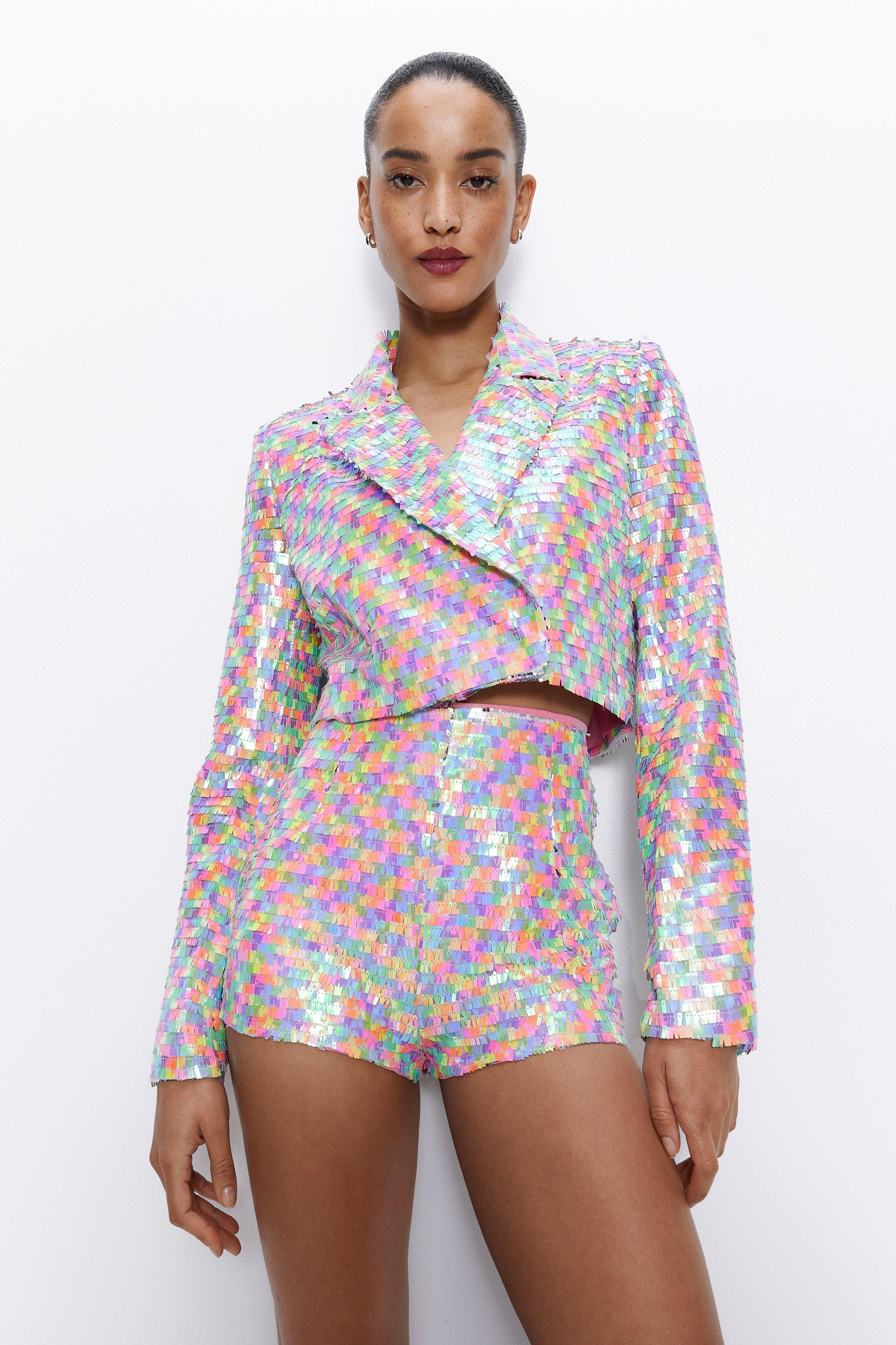 Multi colored shop womens blazer