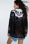 NastyGal Sequin Floral Embroidered Shirt thumbnail 4