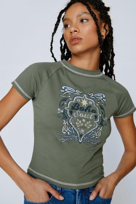 NastyGal Boho Soul Printed Graphic T-Shirt 1