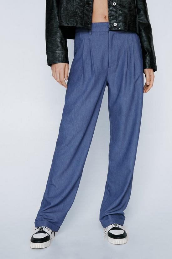 NastyGal Tailored Turn Up Trousers 2