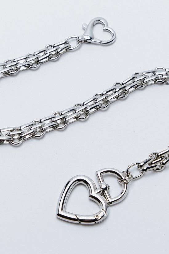 NastyGal Heart Chain Necklace 4