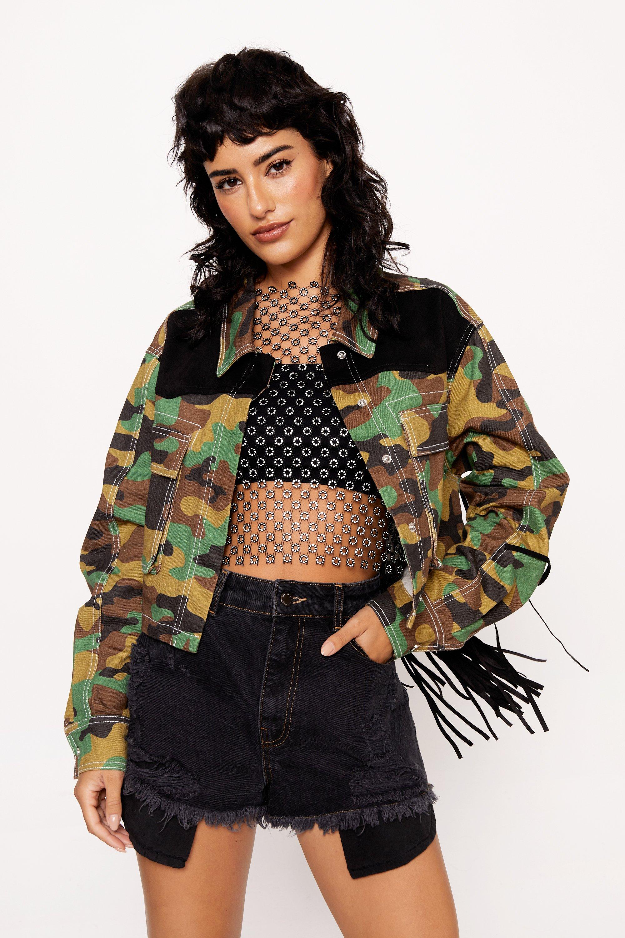 Fringe camo outlet jacket