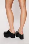 NastyGal Faux Leather Chunky Platform Embellished Clogs thumbnail 2