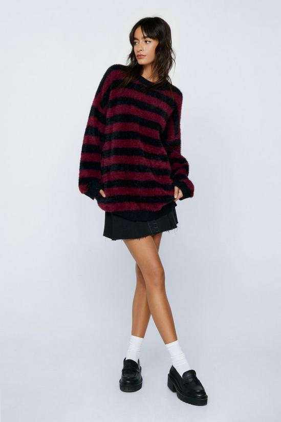 NastyGal Stripe Oversized Knitted Jumper 2