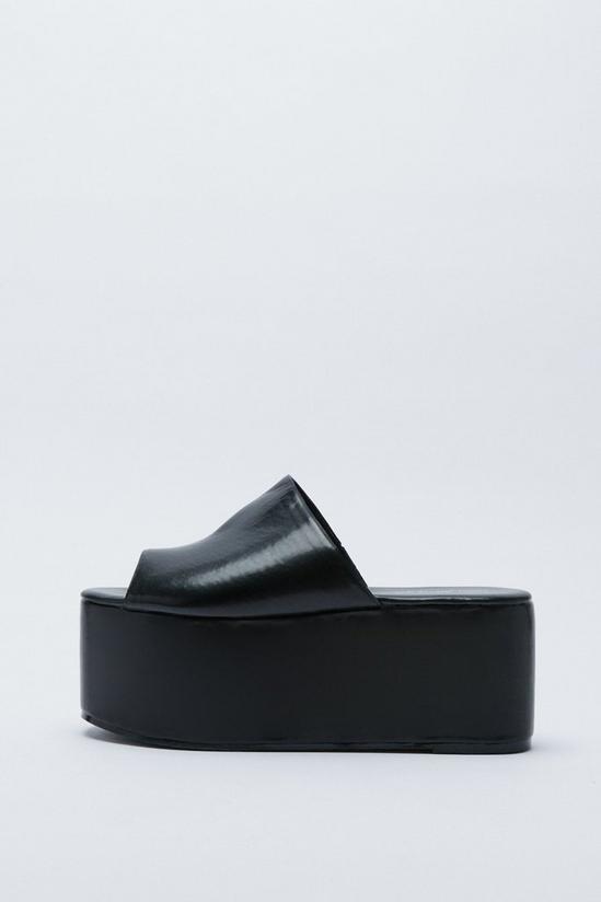 NastyGal Faux Leather Platform Sandals 3