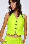 NastyGal Premium Co-ord Tailored Fitted Waistcoat thumbnail 1