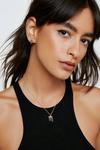 NastyGal Gold Plated Scorpio Star Sign Necklace And Earring Set thumbnail 2