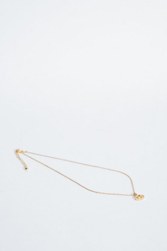 NastyGal Gold Plated Cancer Star Sign Necklace And Earring Set 3