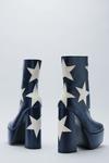 NastyGal Faux Leather Star Platform Ankle Boots thumbnail 4