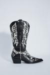 NastyGal Faux Leather Snake Print Cowboy Boots thumbnail 3