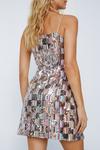 NastyGal Sequin Checkerboard Mini Dress thumbnail 4
