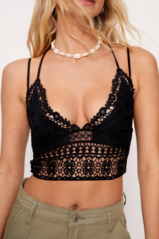NastyGal Lace Strappy Bralette 1