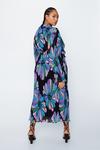 NastyGal Plus Size Floral Pleated Maxi Dress thumbnail 4