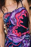 NastyGal Abstract Floral Sequin Strappy Mini Dress thumbnail 3