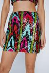 NastyGal Premium Multicolor Sequin Mini Pelmet Skirt thumbnail 3