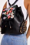 NastyGal Floral Embriodery & Studded Backpack thumbnail 2