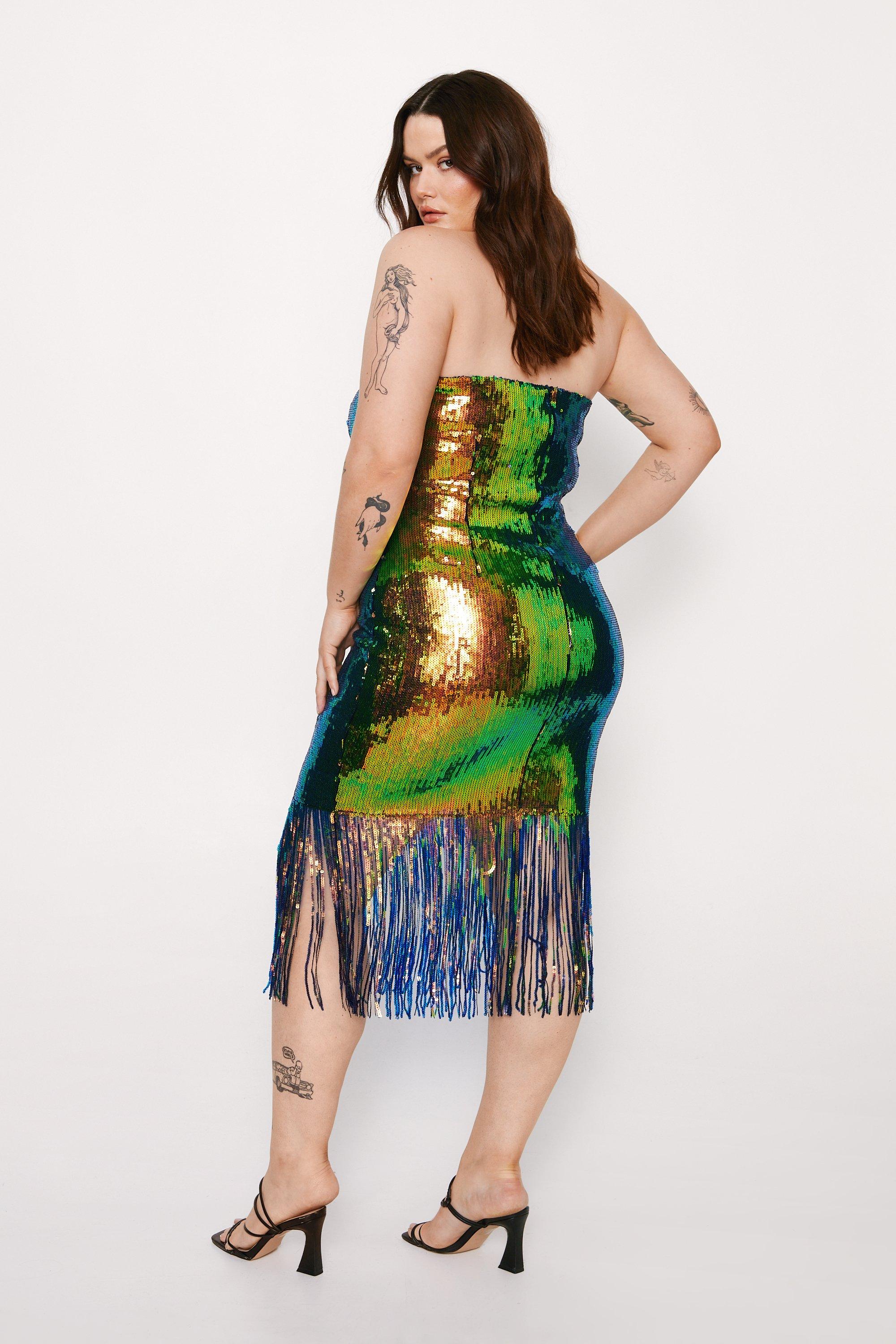 Boohoo curve hot sale sequin dress