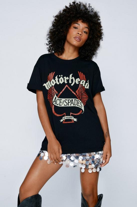 NastyGal Motorhead Oversized Graphic T-shirt 1