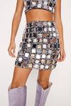 NastyGal Mirror Sequin Embellished Mini Skirt thumbnail 1